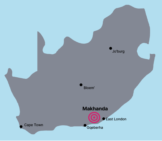 Makhanda SA Map