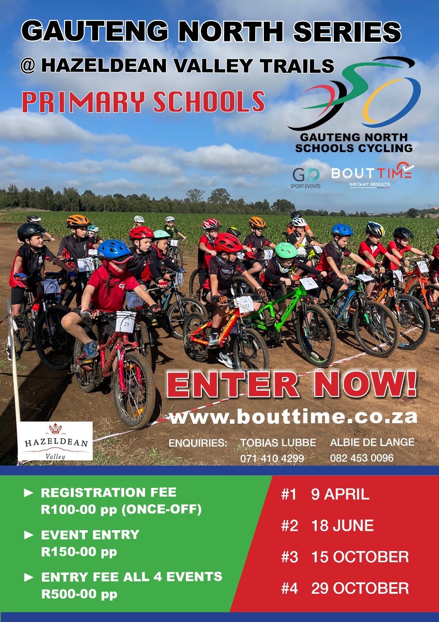 Gauteng North Schools Cycling1(Primary Schools) Entry Ninja the