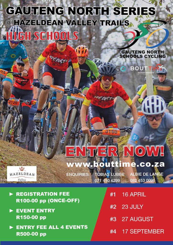 Gauteng North Schools Cycling3(High Schools) Entry Ninja the best