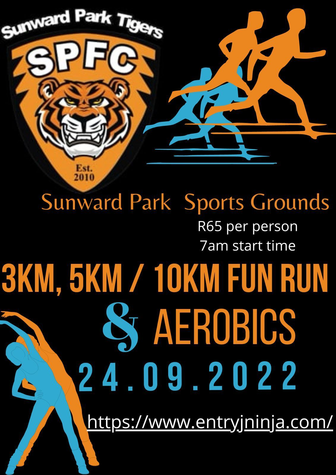 Sunward Park Tigers Race Entry Ninja the best outdoor, fitness and sporting event entries in