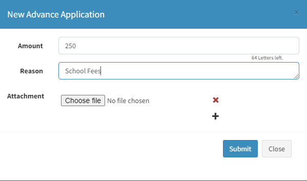 AdvanceApplicationForm