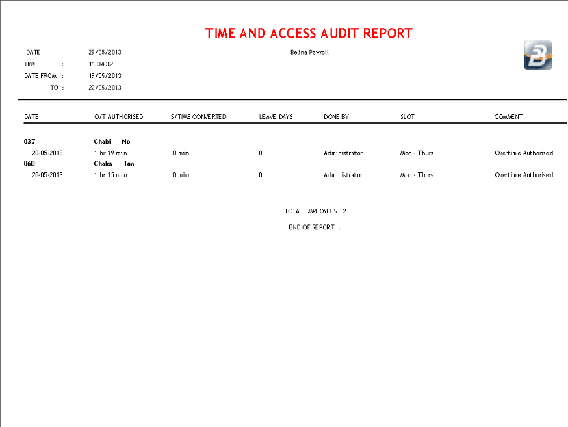 AuditReport
