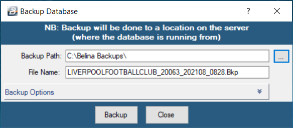 BackupDatabasePath