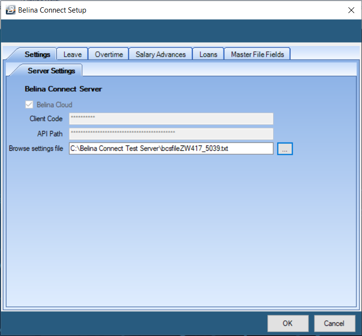 BelinaConnectSetup_SettingsTab