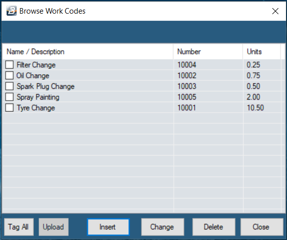 BrowseWorkCodes