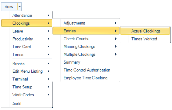 ClockingsReportMenu