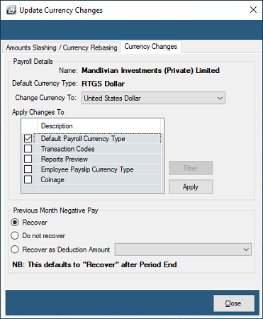 DataCurrencyChanges