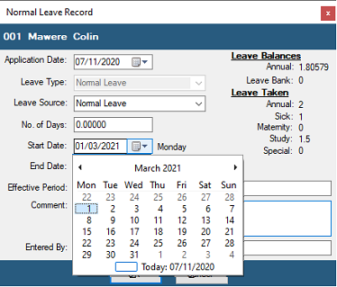 Calendar - Processing