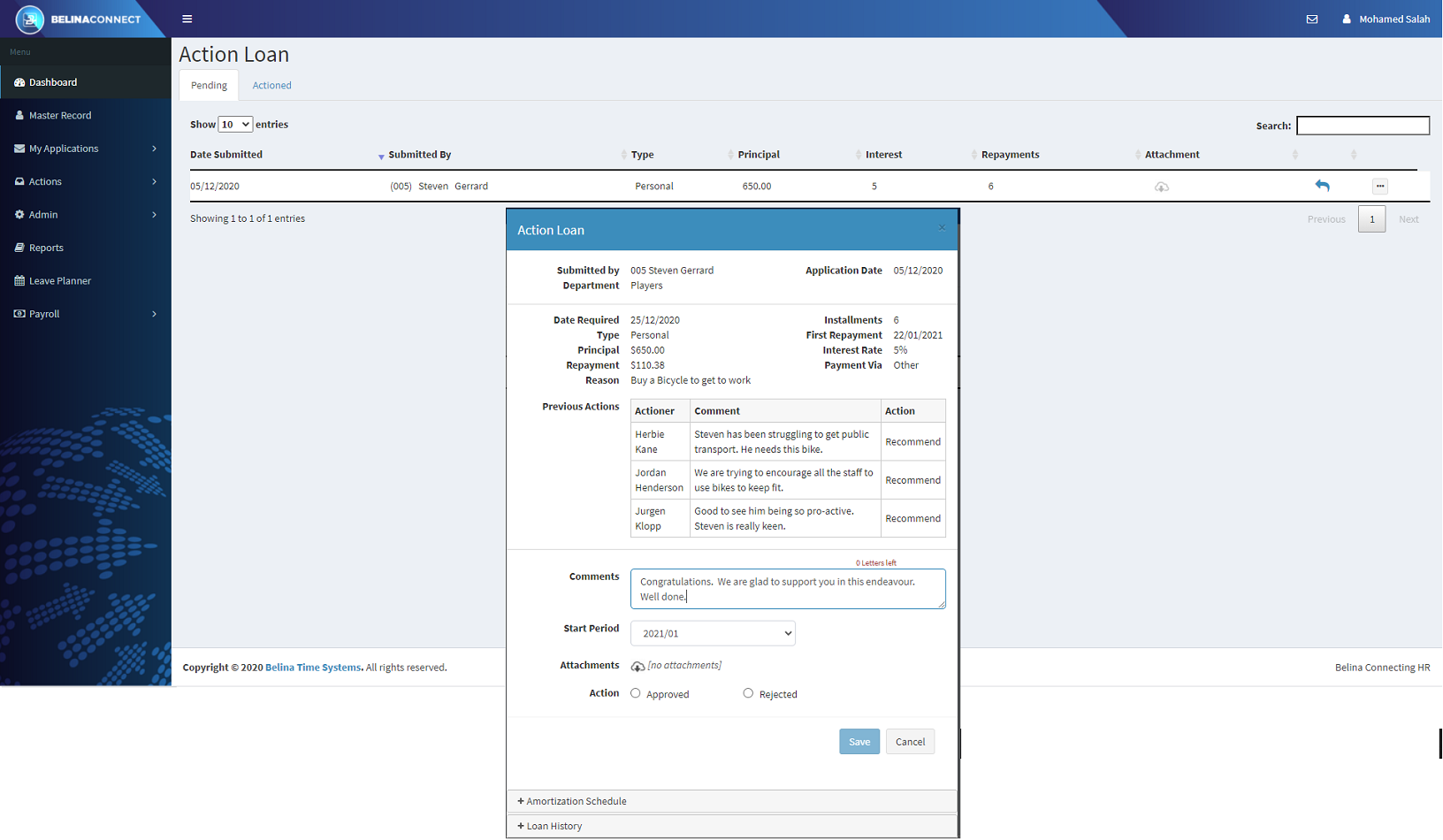 Connect - Loan Approval