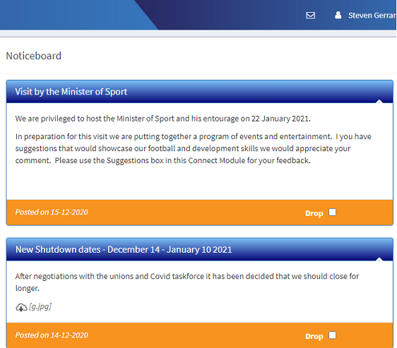Connect - Noticeboard - Users
