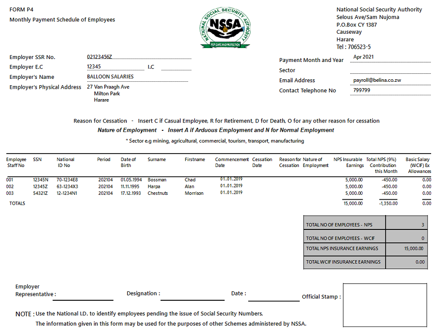 Reports - NSSA P4