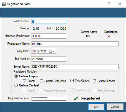 Registration - Registered