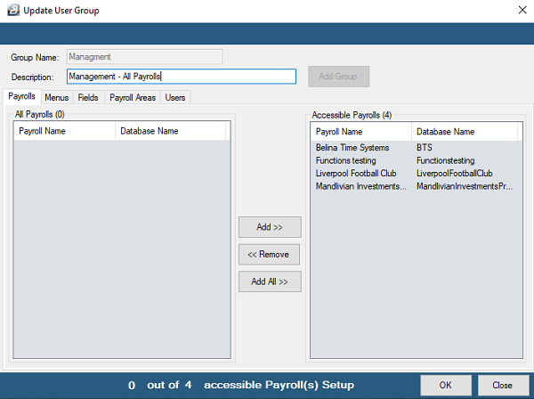 Security - Group Creation