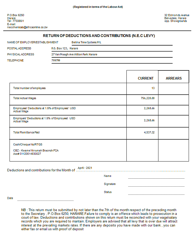 Reports - NEC Plastics Manufacturing