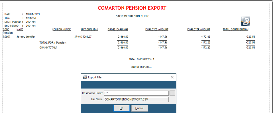 Commarton Pension