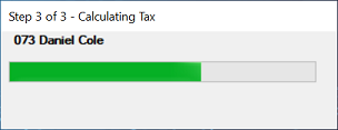 Calculation Routine - Progress Bar