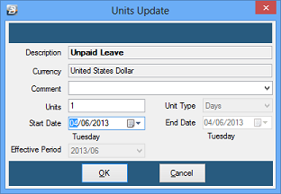 Leave - Unpaid - Processing