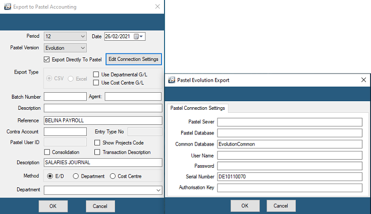 Pastel Export Directly