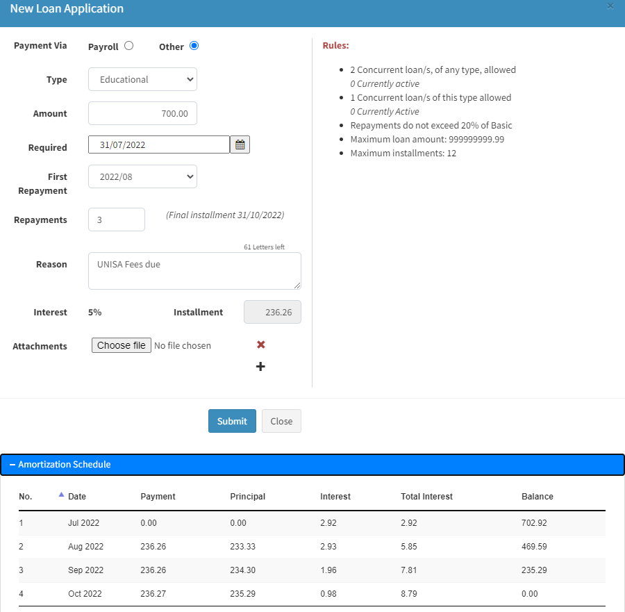 Loan Application Form