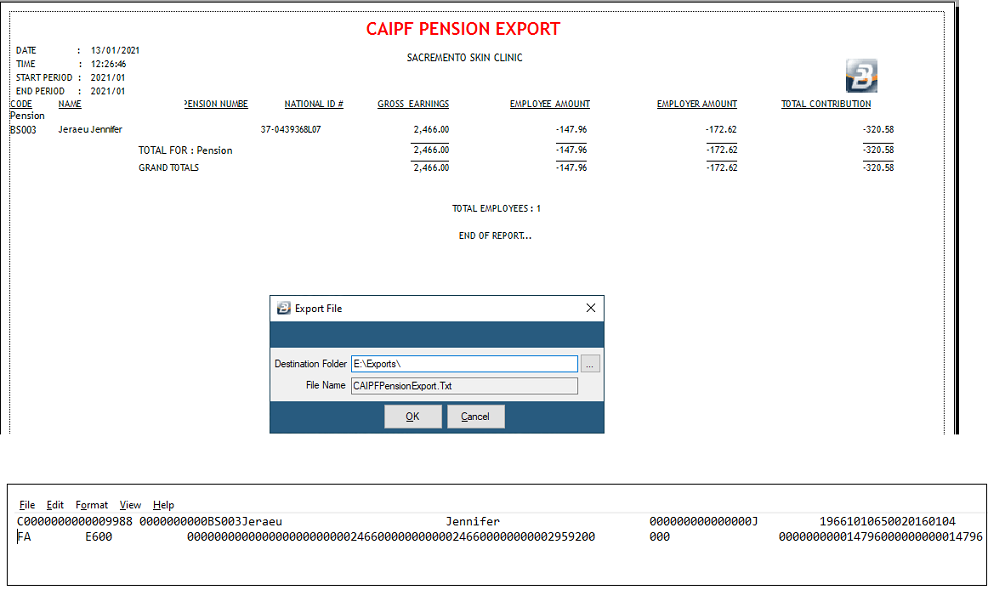 Export - Pensions - CAIPF