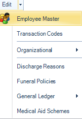 Edit Employee Master