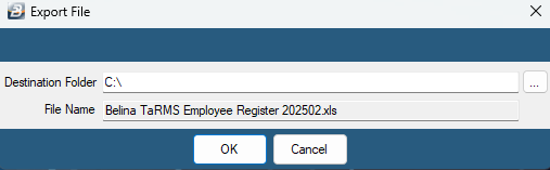 Tin Numbers Destination File
