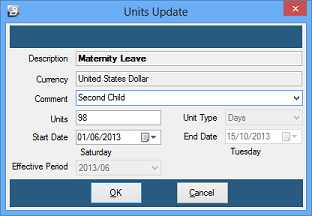Maternity Leave - Processing