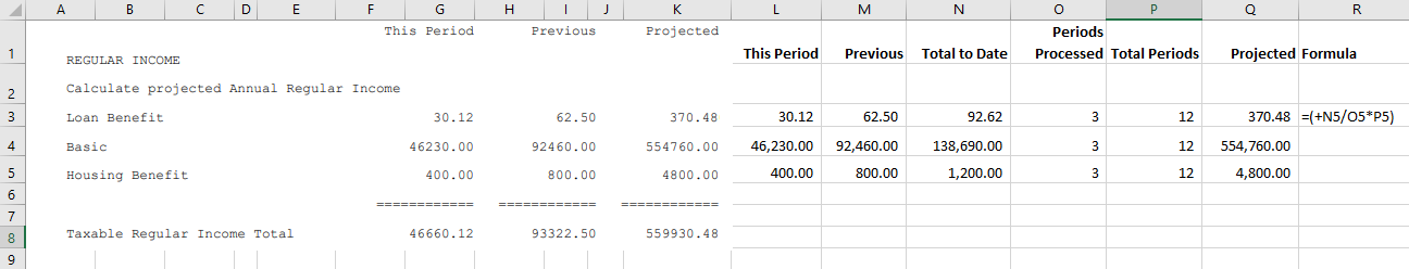 TaxDisplay-Average - Projection