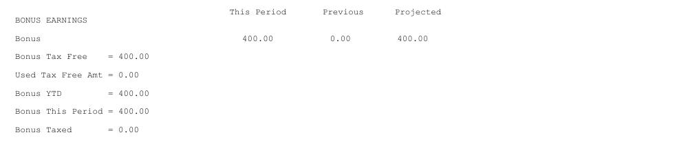 TaxDisplay-Forecast - Bonus