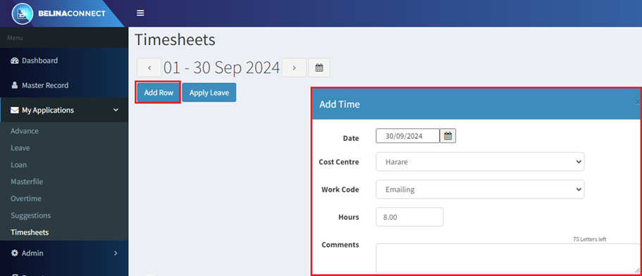Appling Timesheets
