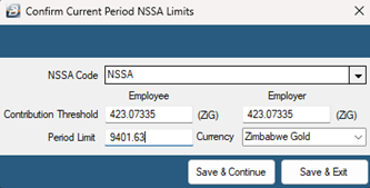 NSSA ZiG on Calculation Routine