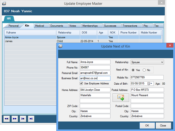 HR - Employee Master - NOK