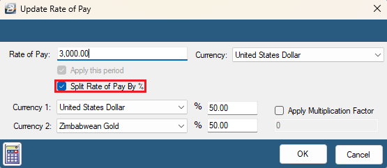Split Basic by %