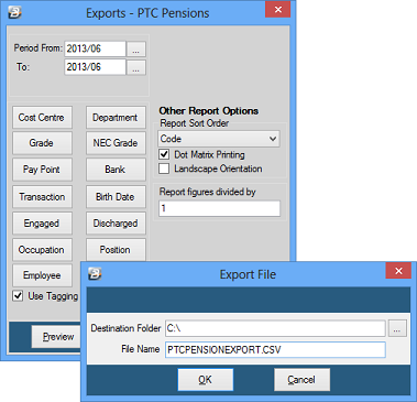 Export - Pensions - PTC