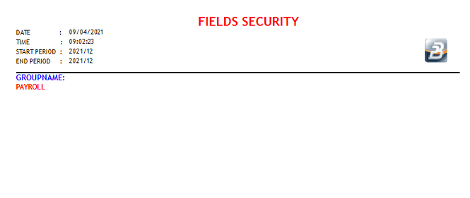Reports - Fields Security