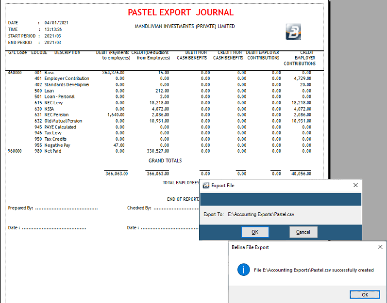 Export - Accounting - Pastel2