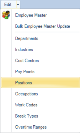 Edit - Positions