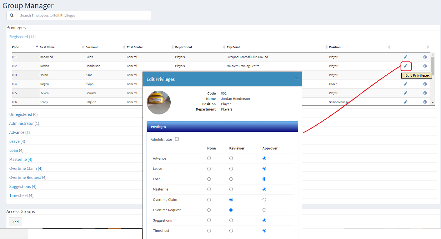 Connect - GroupManager