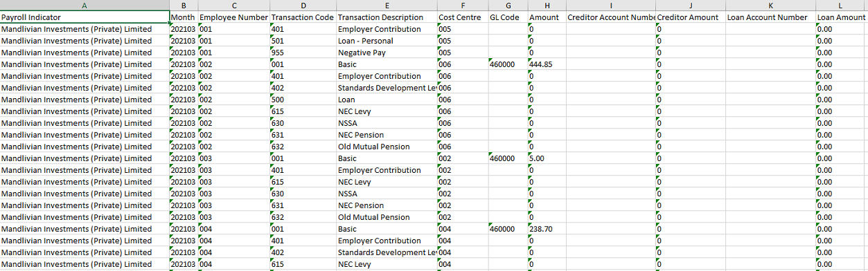 Export - Accounting - BIQ Report