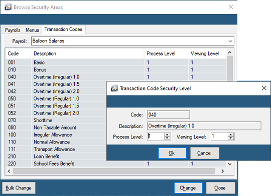 Security - Transactions