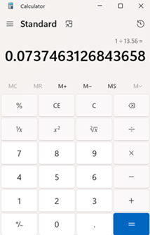 Rate on Calculator