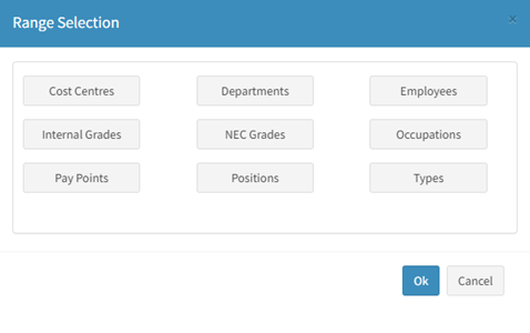 Timesheet Range Selection