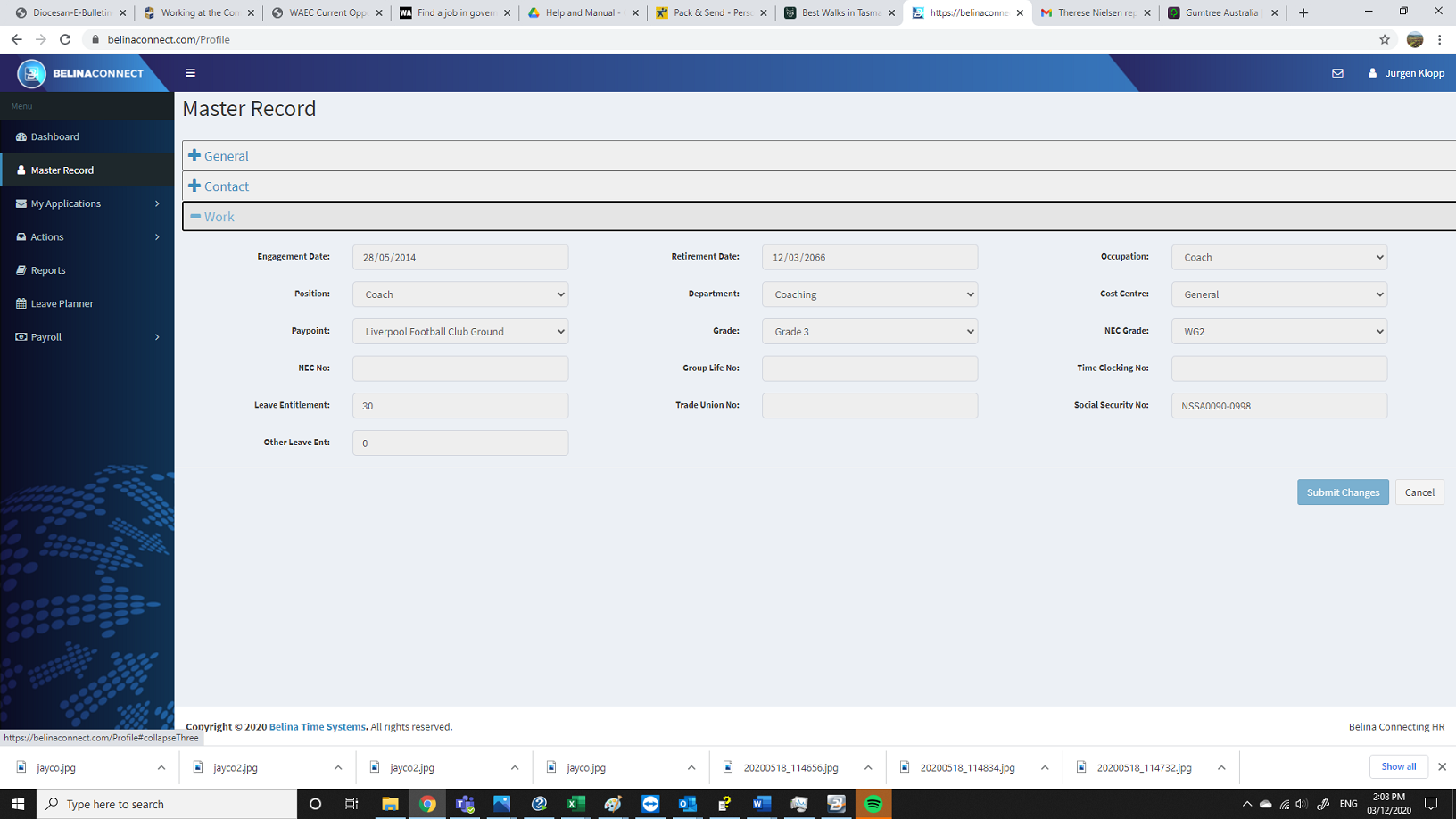 Connect - Master Record - Work