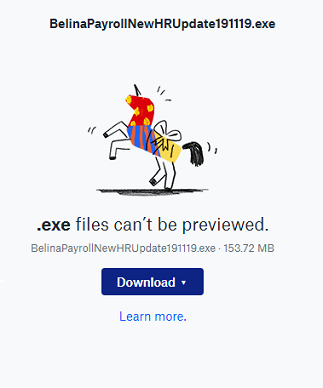 Dropbox Message