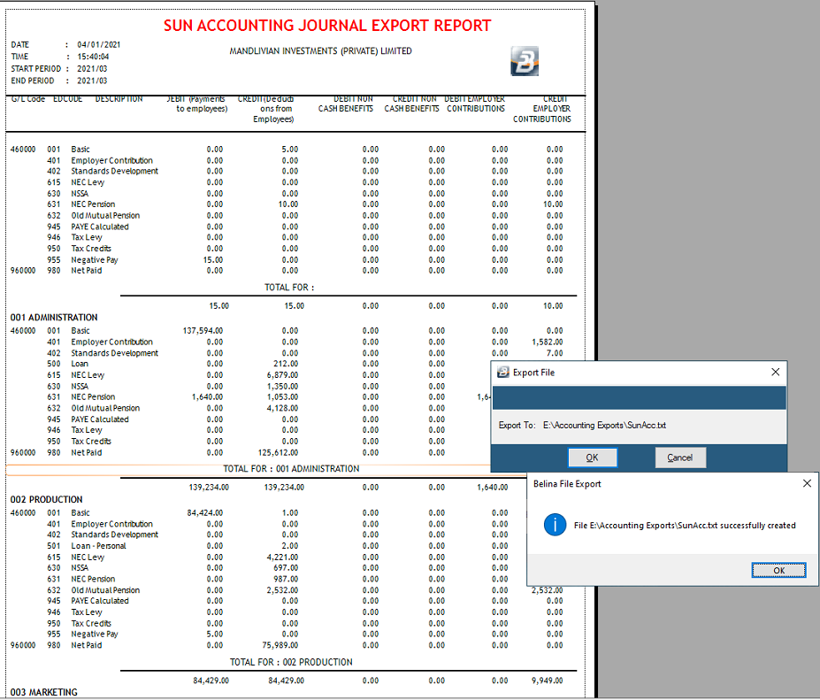 Export - Accounting - Sun2