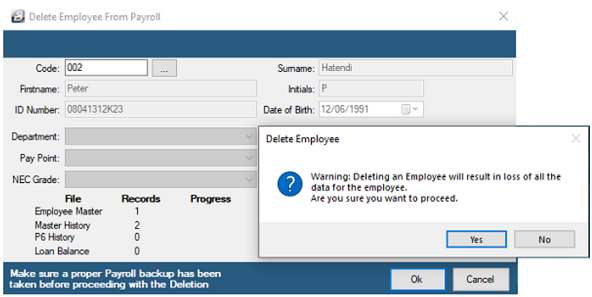 Delete Employee