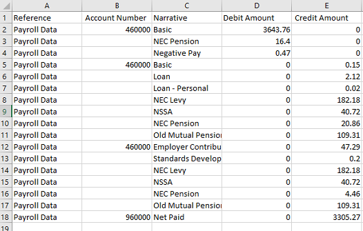 Export - Accounting - Omni Report