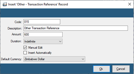 Transaction Reference