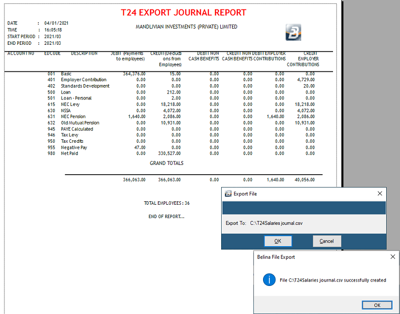 Export - Accounting - T24 2