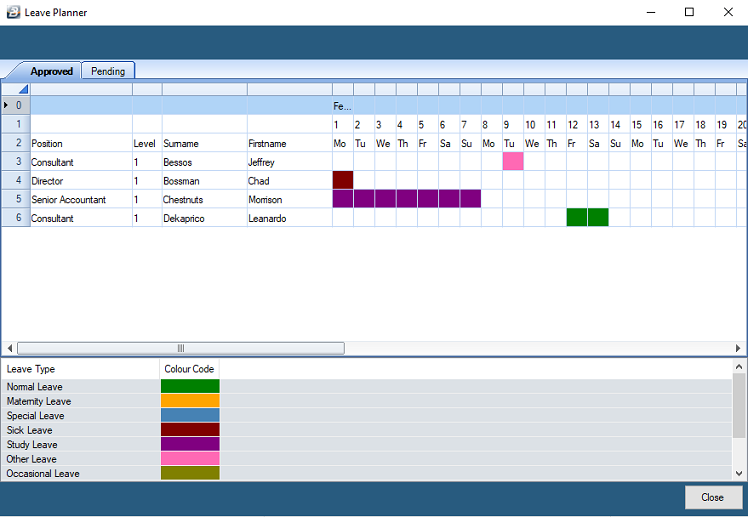 Reports - Leave Planner